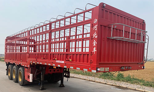 金君卫牌10米35吨3轴仓栅式运输半挂车(HJF9404CCY)