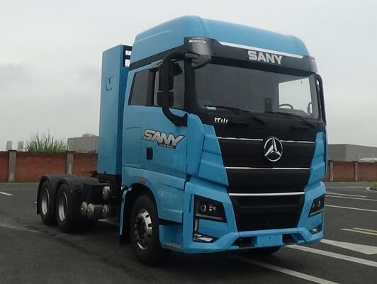 三一牌SYM42503S1SEV2换电式纯电动半挂牵引车公告图片