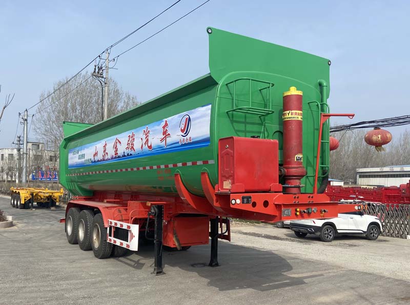 鲁梁金骏牌9.9米32吨3轴吸污半挂车(SJJ9400TXW)