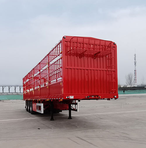 鲁梁金骏牌13米33.8吨3轴仓栅式运输半挂车(SJJ9400CCY)