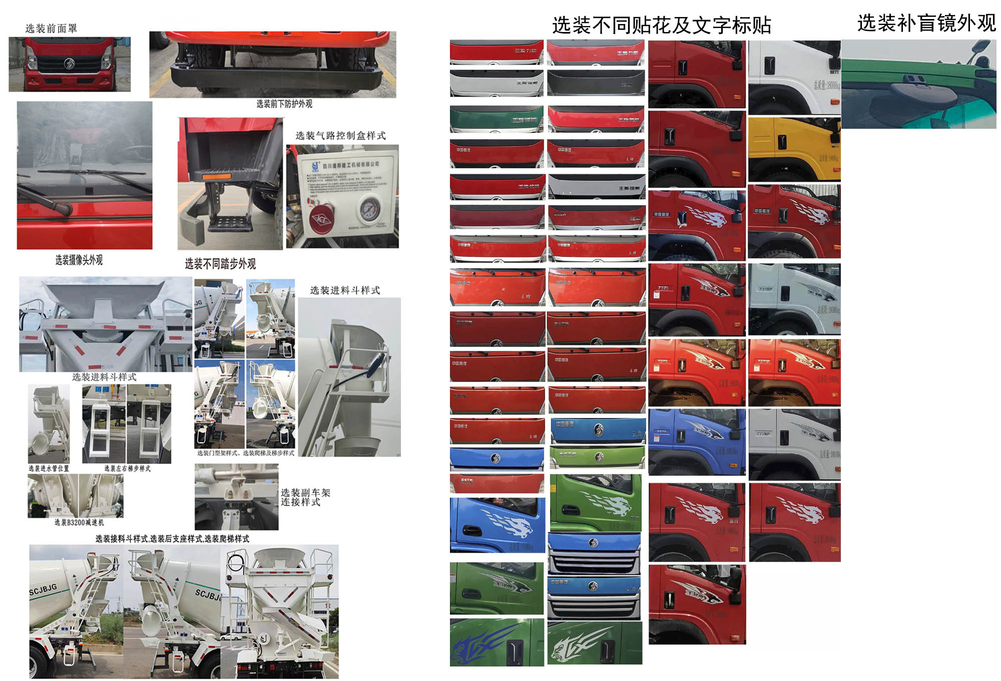 川汽建邦牌JBJ5182GJBG6D7W混凝土搅拌运输车公告图片