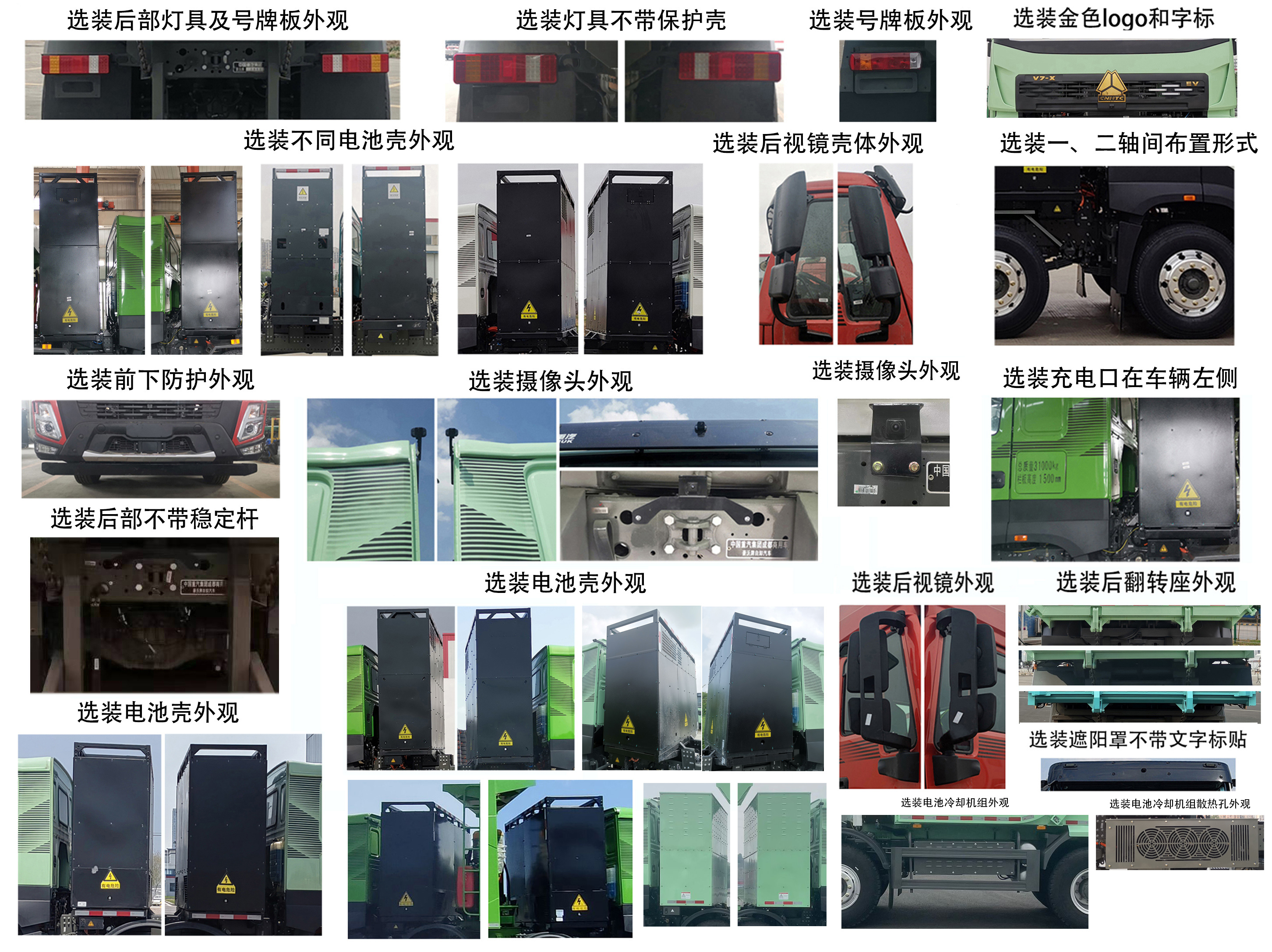 豪沃牌ZZ3312V3267Z11SEV换电式纯电动自卸汽车公告图片