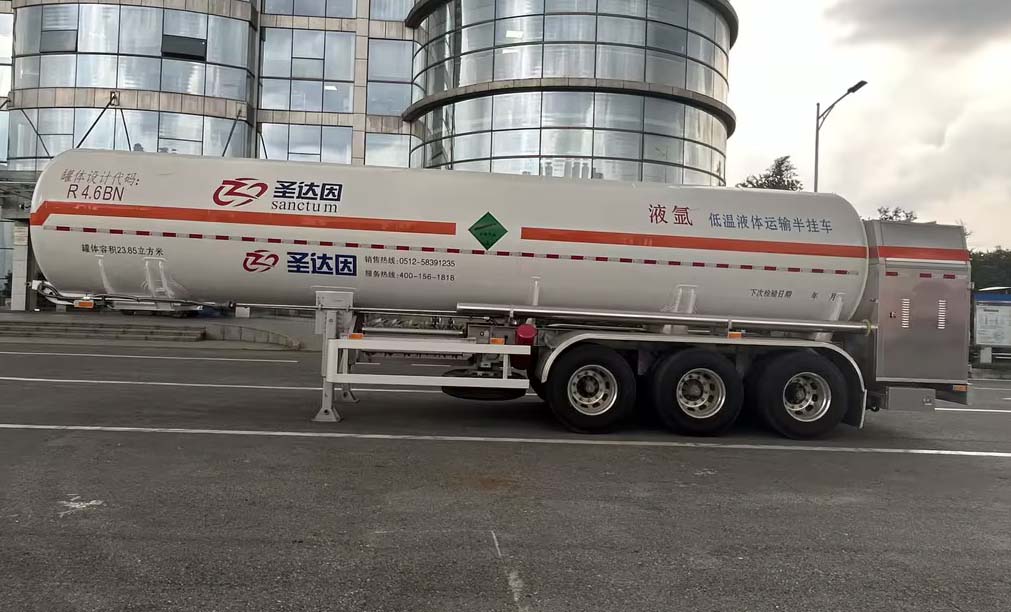 圣达因牌SDY9405GDYR1低温液体运输半挂车公告图片