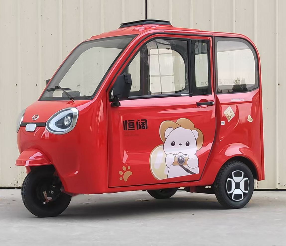 HK1200DZK-12 恒阔牌纯电动前鼓式后盘式电动正三轮摩托车图片
