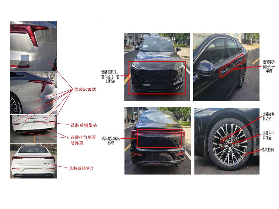 一汽牌CA7155D6B轿车公告图片