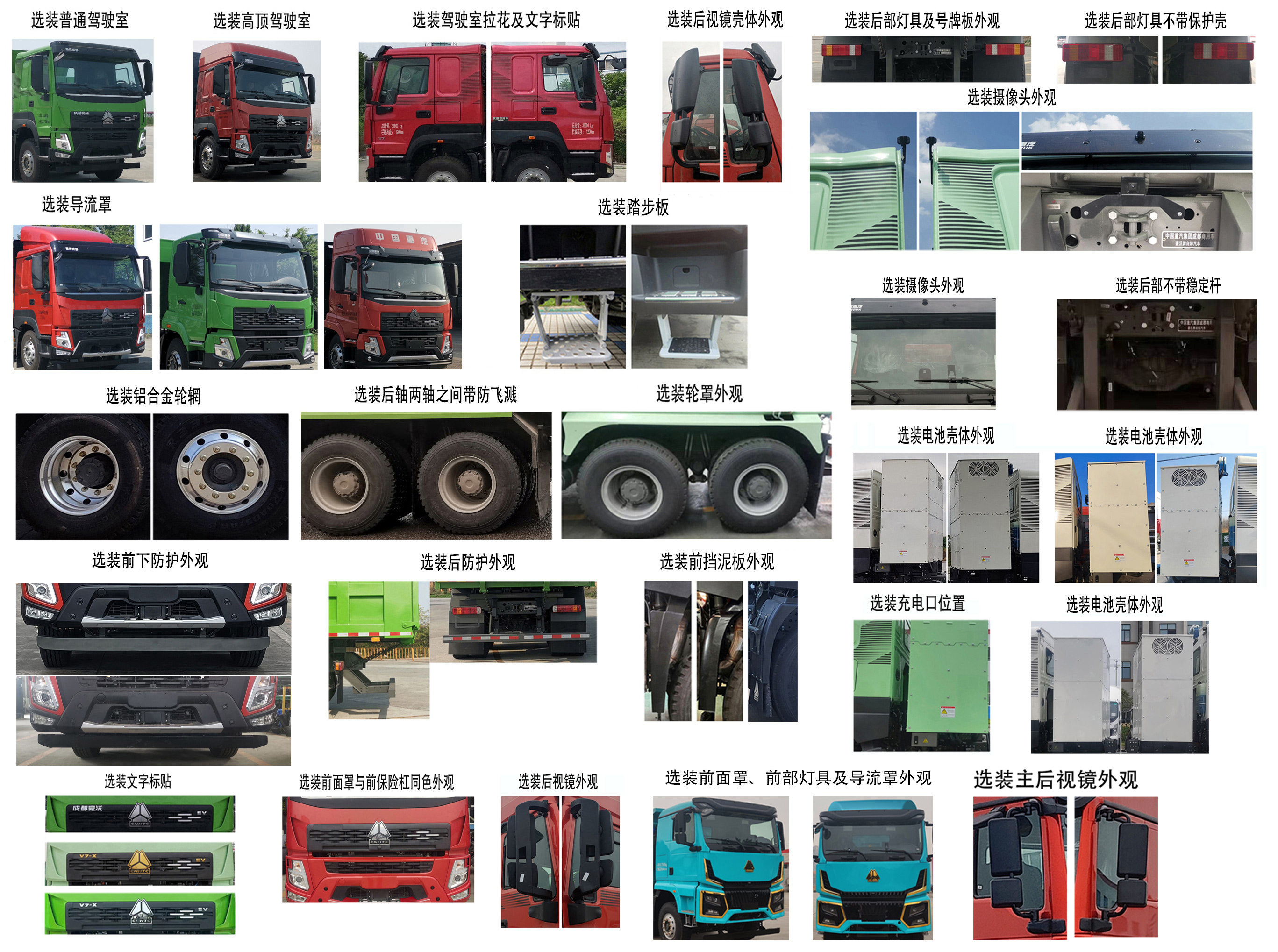 豪沃牌ZZ5312ZLJV3267Z11BEV純電動自卸式垃圾車公告圖片