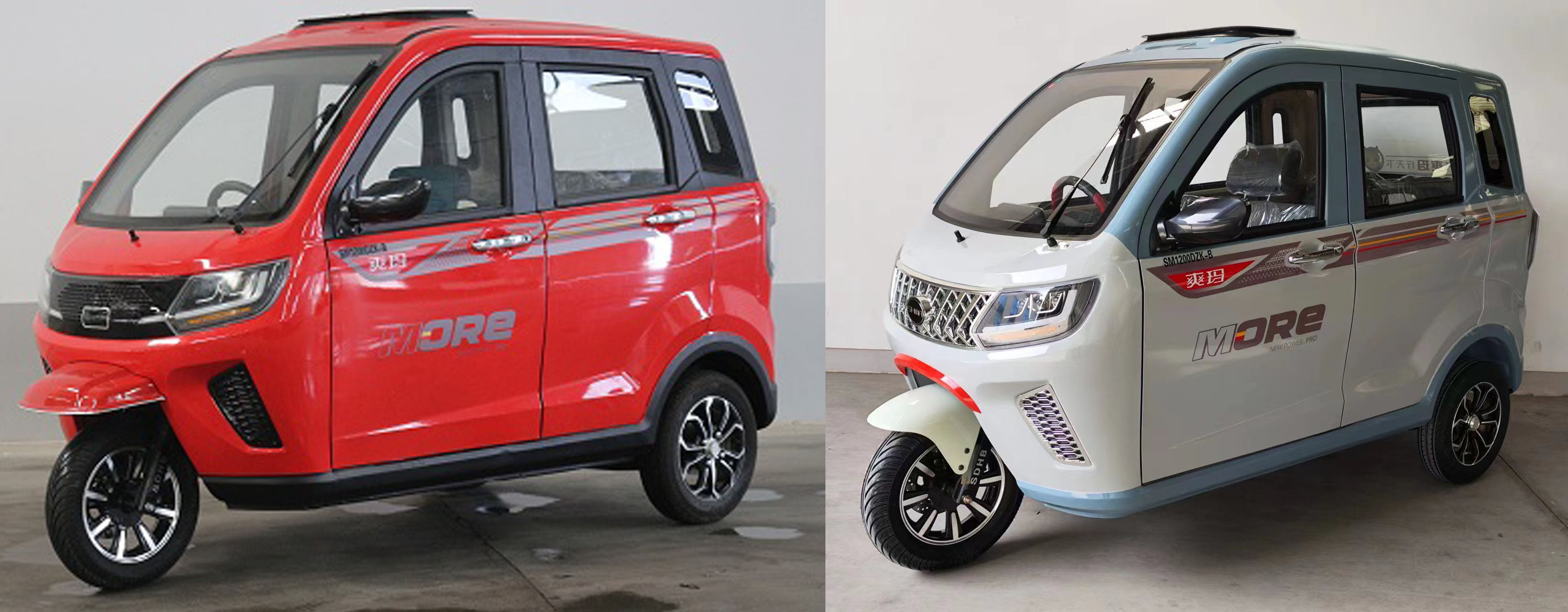 SM1200DZK-B 爽玛牌纯电动前盘式后盘式电动正三轮摩托车图片