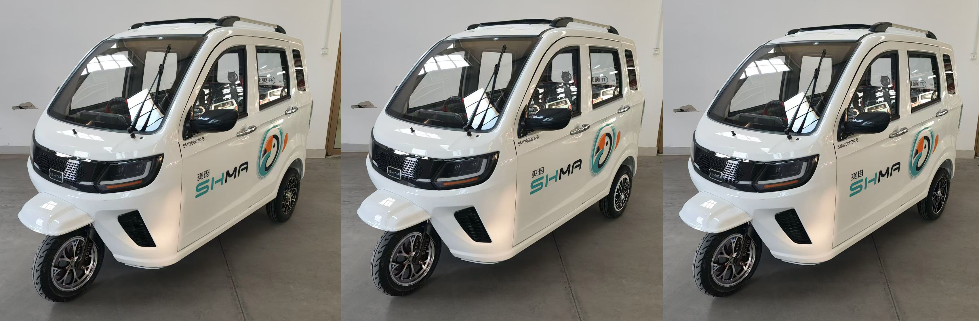 SM1200DZK-B 爽玛牌纯电动前盘式后盘式电动正三轮摩托车图片