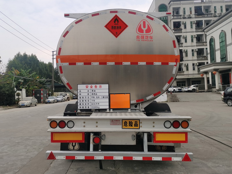 永强牌YQ9400GRYT2N铝合金易燃液体罐式运输半挂车公告图片
