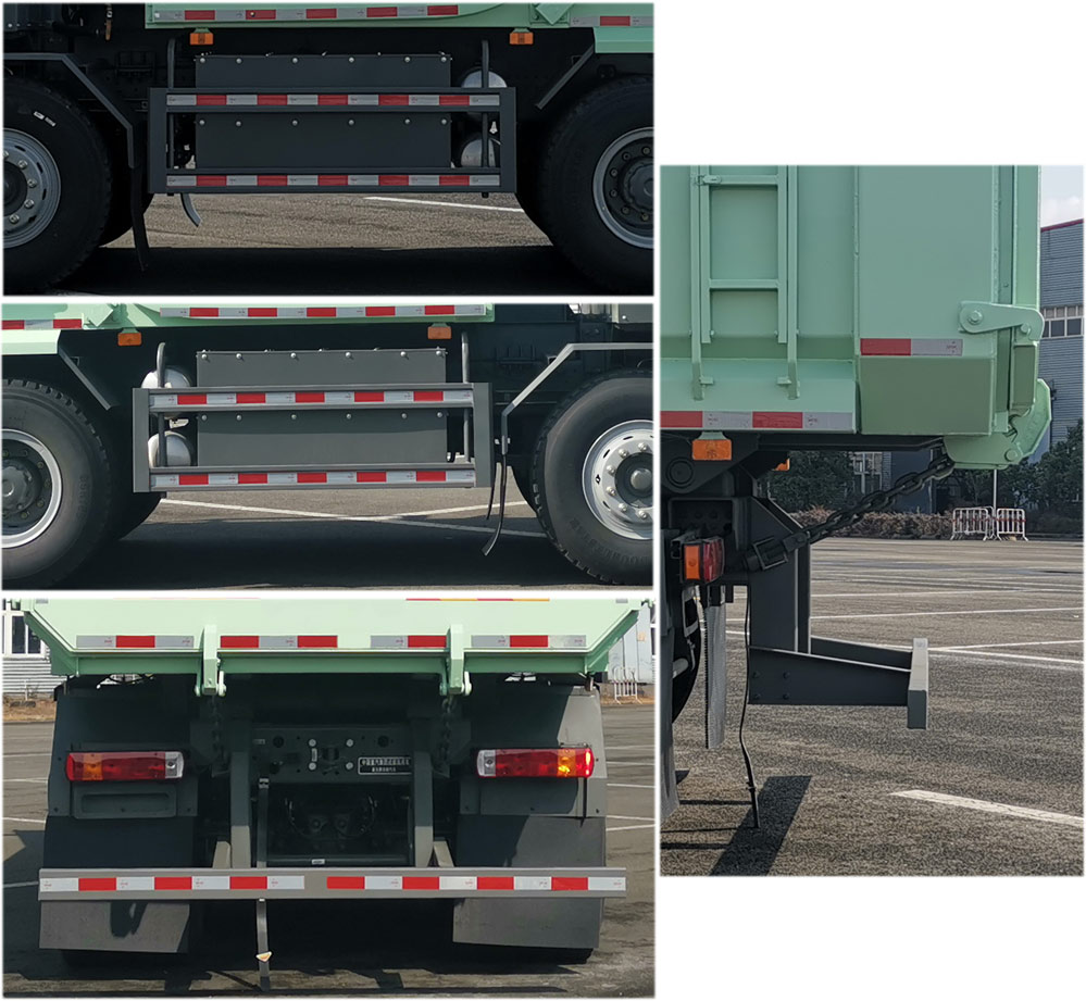 豪沃牌ZZ5317ZLJV3267Z11BEV純電動(dòng)自卸式垃圾車公告圖片