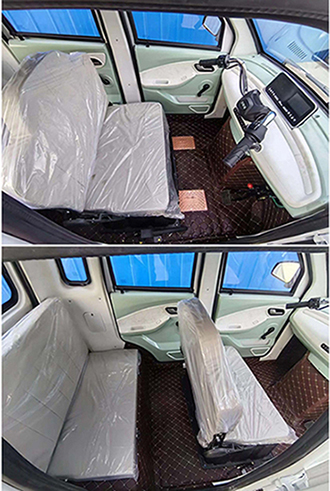 QQ1500DZK-C 轻汽牌纯电动前盘式后盘式电动正三轮摩托车图片