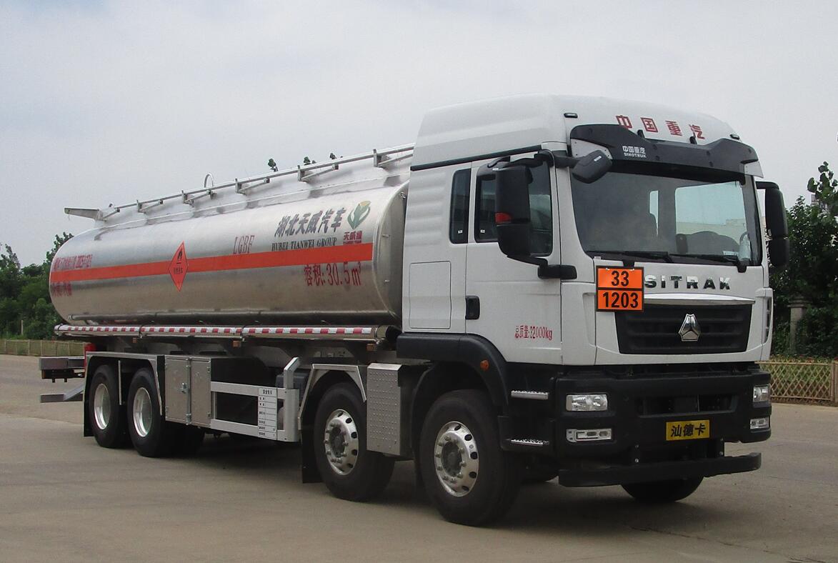 天威缘牌TWY5327GYYZ6L铝合金运油车