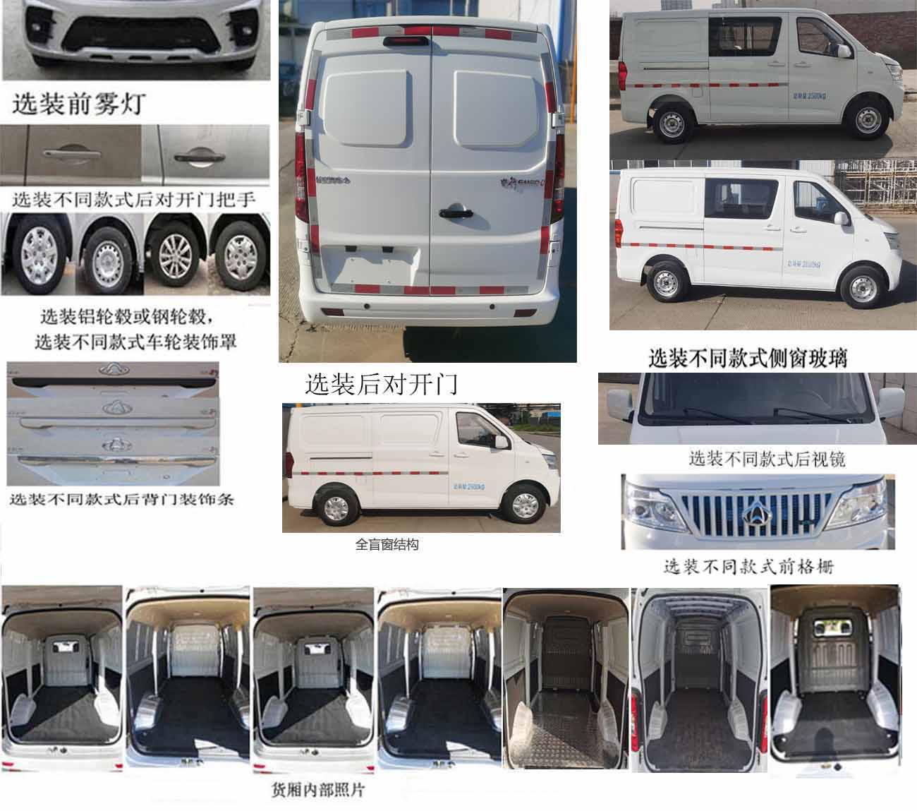 长安牌SC5031XXYABABEV纯电动厢式运输车公告图片