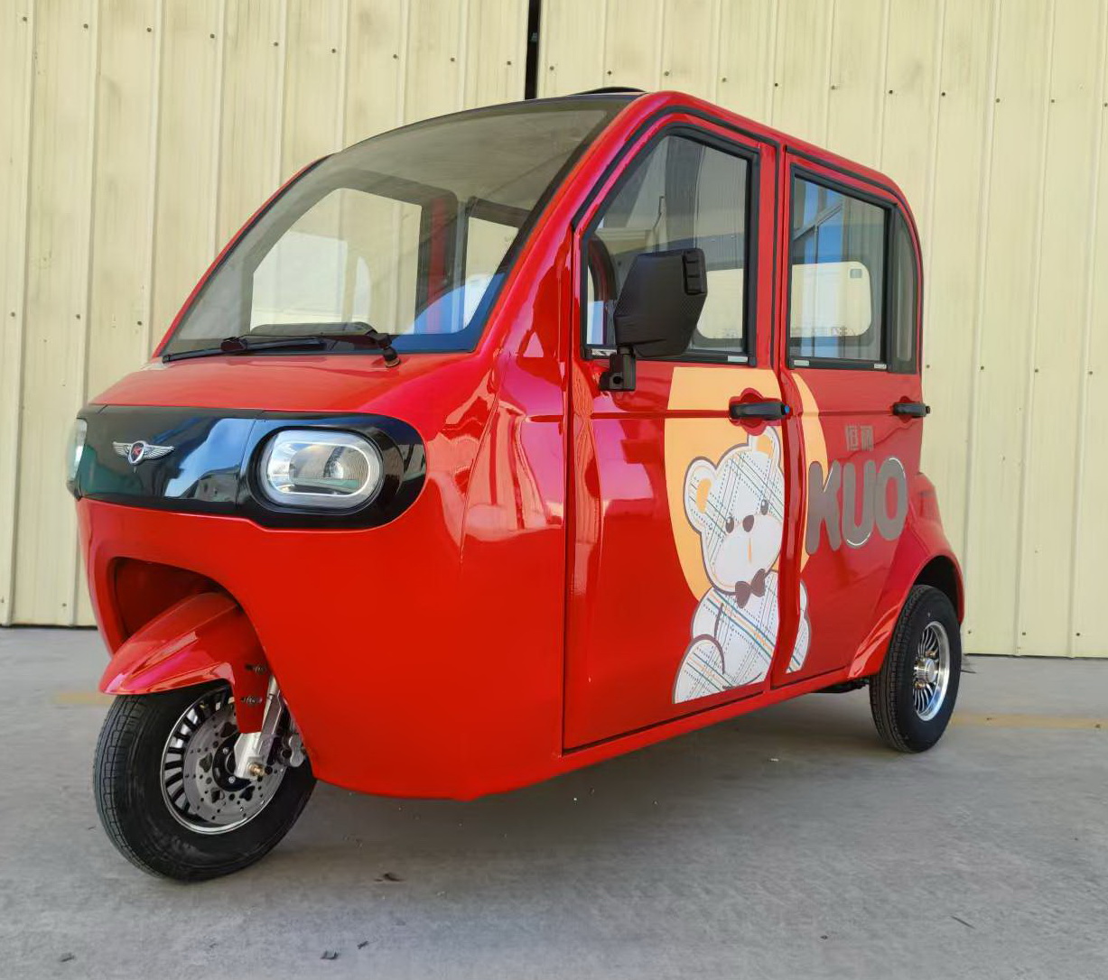 HK1200DZK-15 恒阔牌纯电动前盘式后盘式电动正三轮摩托车图片