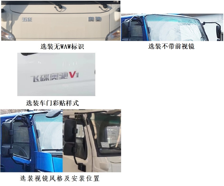 五征牌WZK5073ZYSW16K6壓縮式垃圾車公告圖片