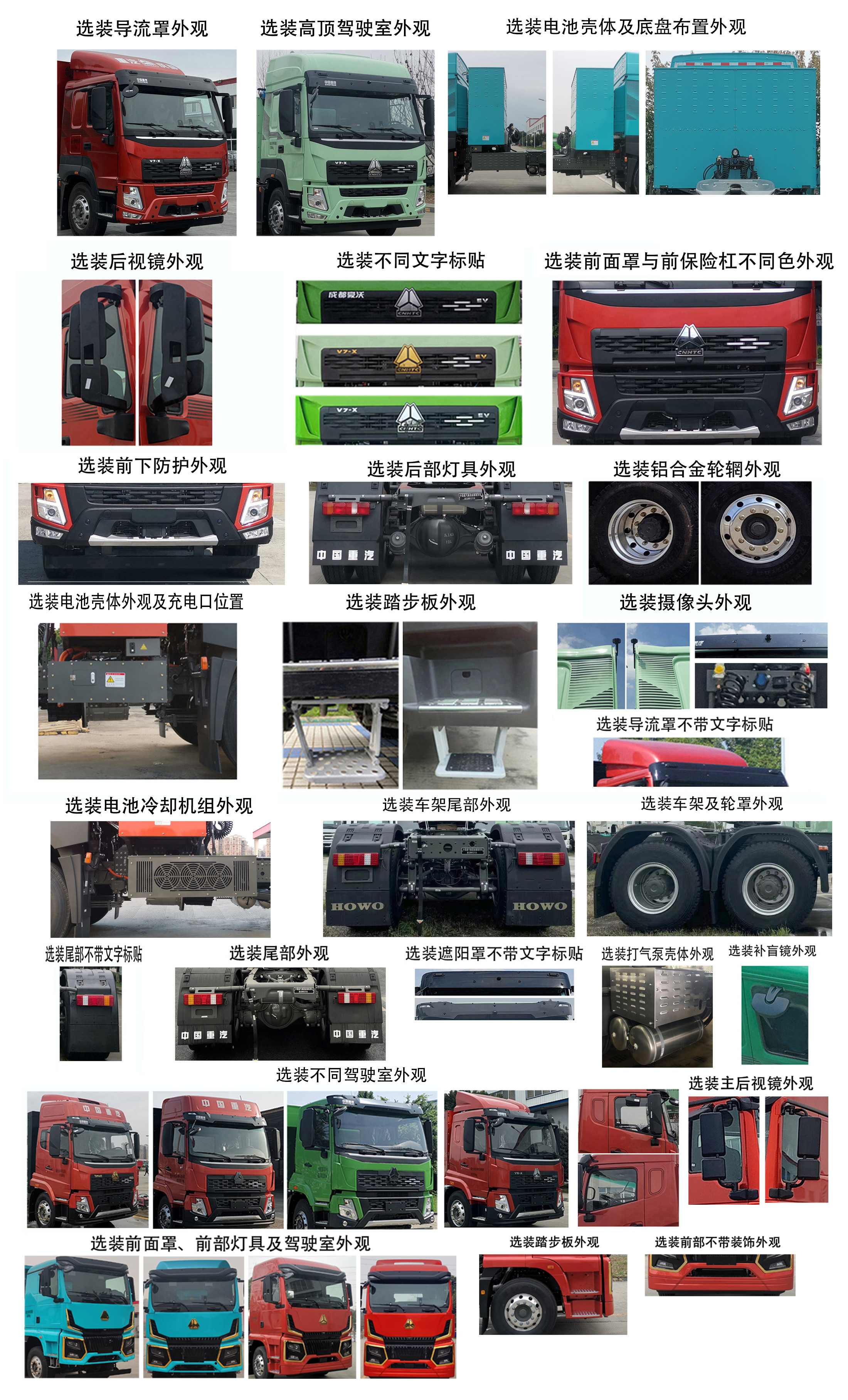 豪沃牌ZZ4257V3847Z1BEV纯电动牵引汽车公告图片