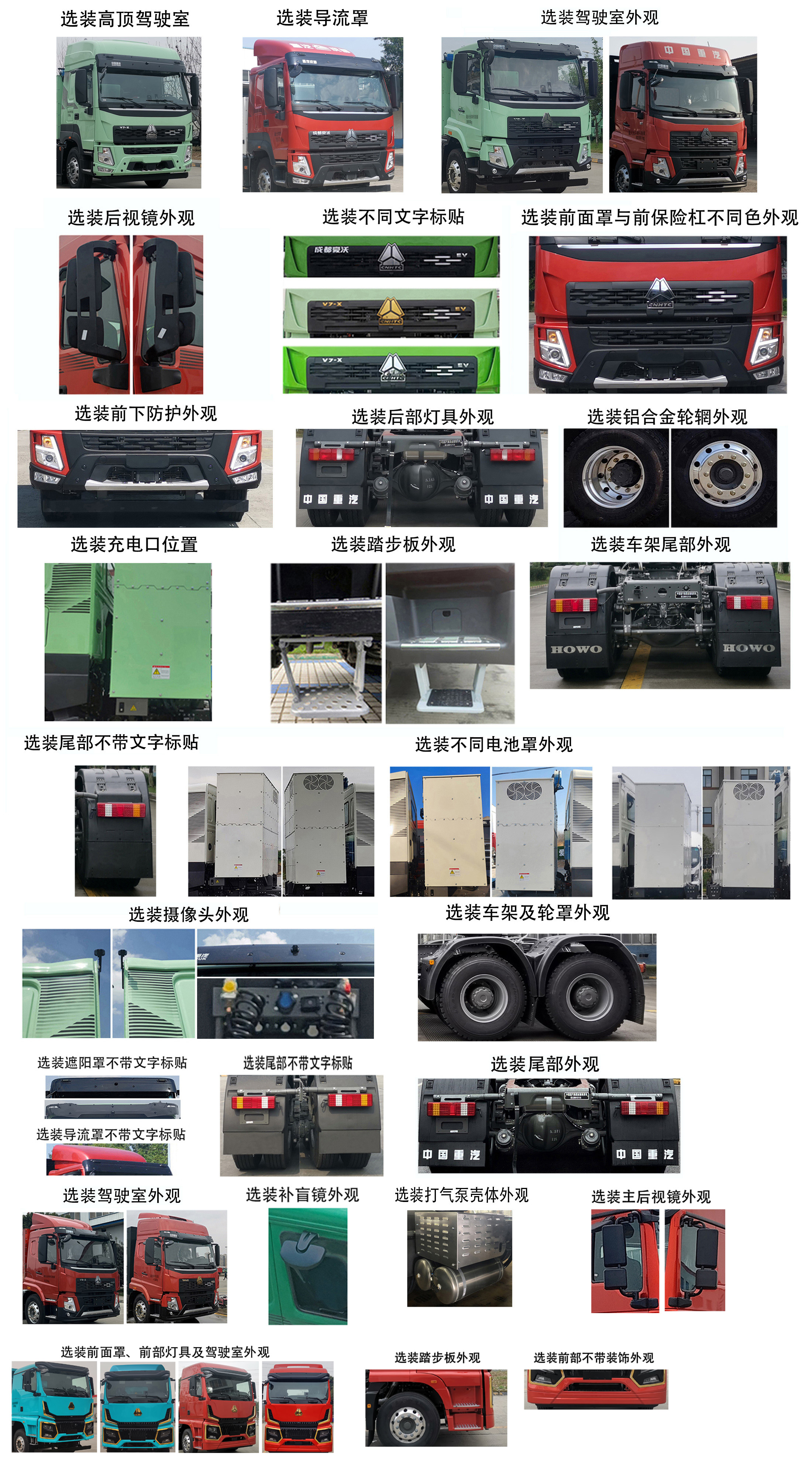 豪沃牌ZZ4254V3841Z1BEV纯电动牵引汽车公告图片