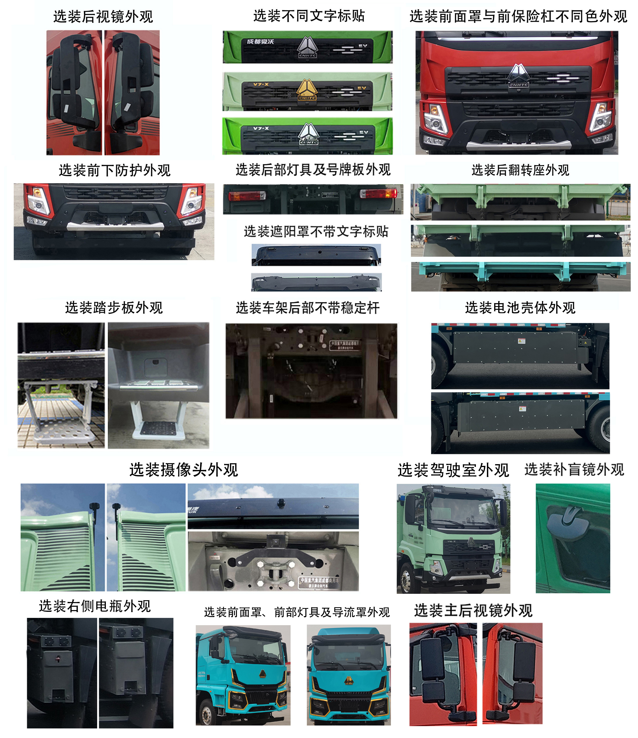 ZZ3252V4647Z1BEV 豪沃牌558马力后双桥,后八轮纯电动6.8米纯电动自卸汽车图片
