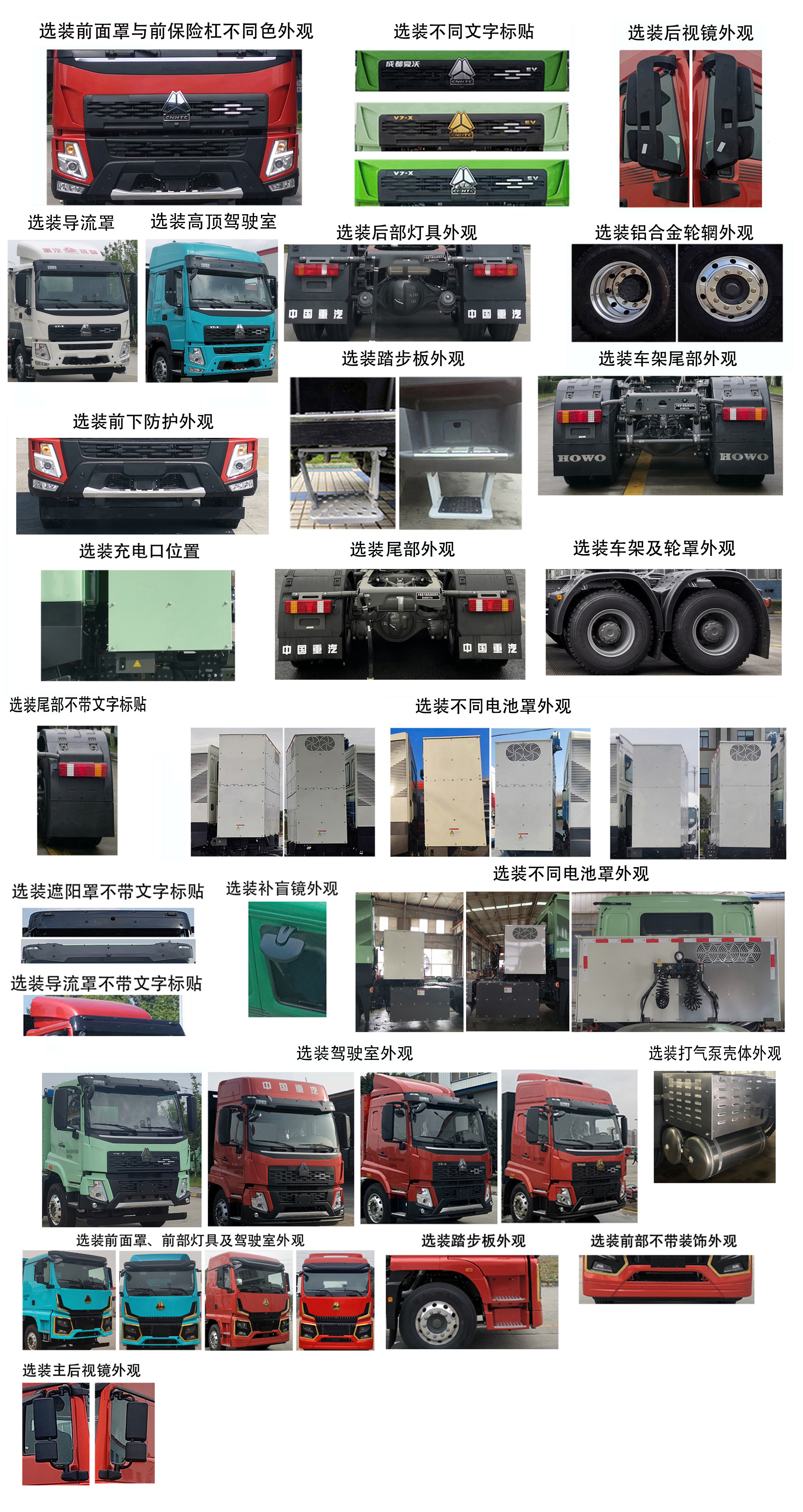 豪沃牌ZZ4251V3847Z12BEV纯电动牵引汽车公告图片