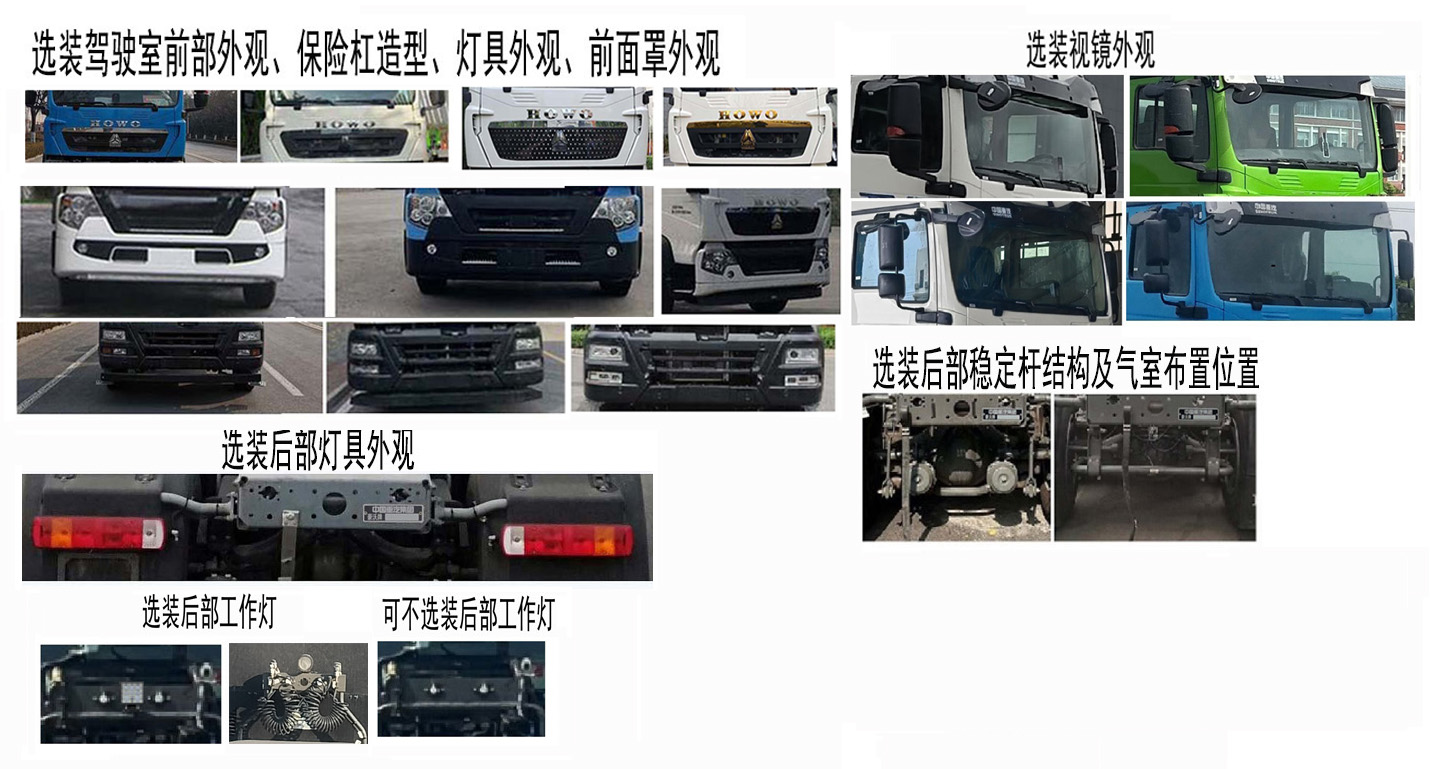 豪沃牌ZZ4257Y384GZ1BEV60纯电动牵引汽车公告图片