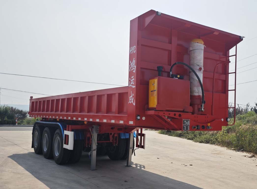 乾鸿运成牌9米34.2吨3轴自卸半挂车(CFM9400ZH)
