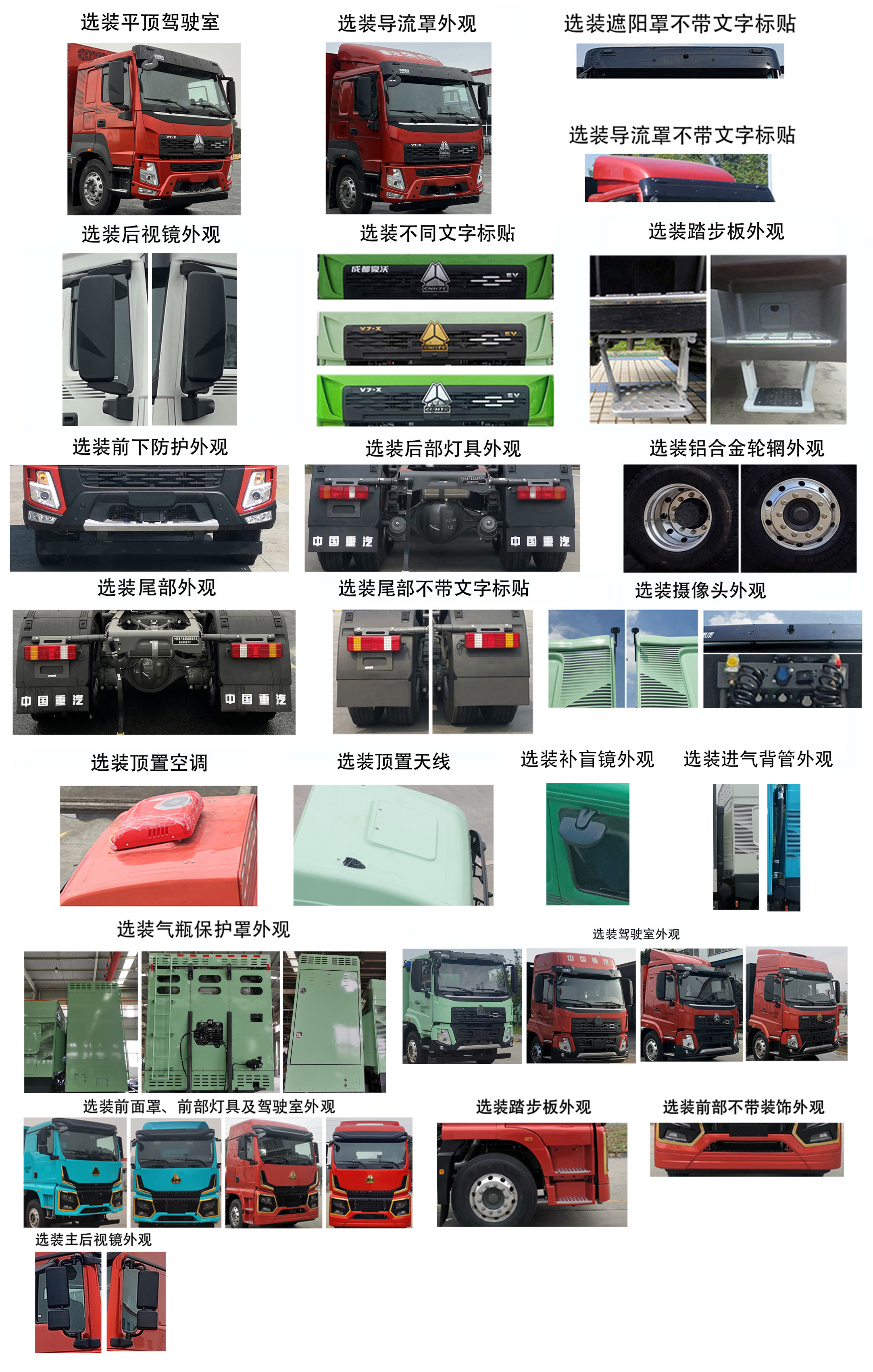 豪沃牌ZZ4253V3841Z12FCEV燃料电池牵引汽车公告图片