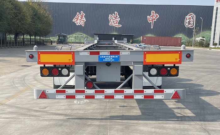 麟州金牛牌ZJN9351TJZE集装箱运输半挂车公告图片