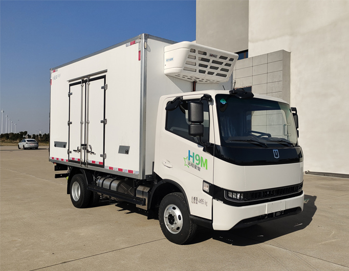 远程牌JGL5049XLCSHEVGMR2甲醇插电式增程混合动力冷藏车
