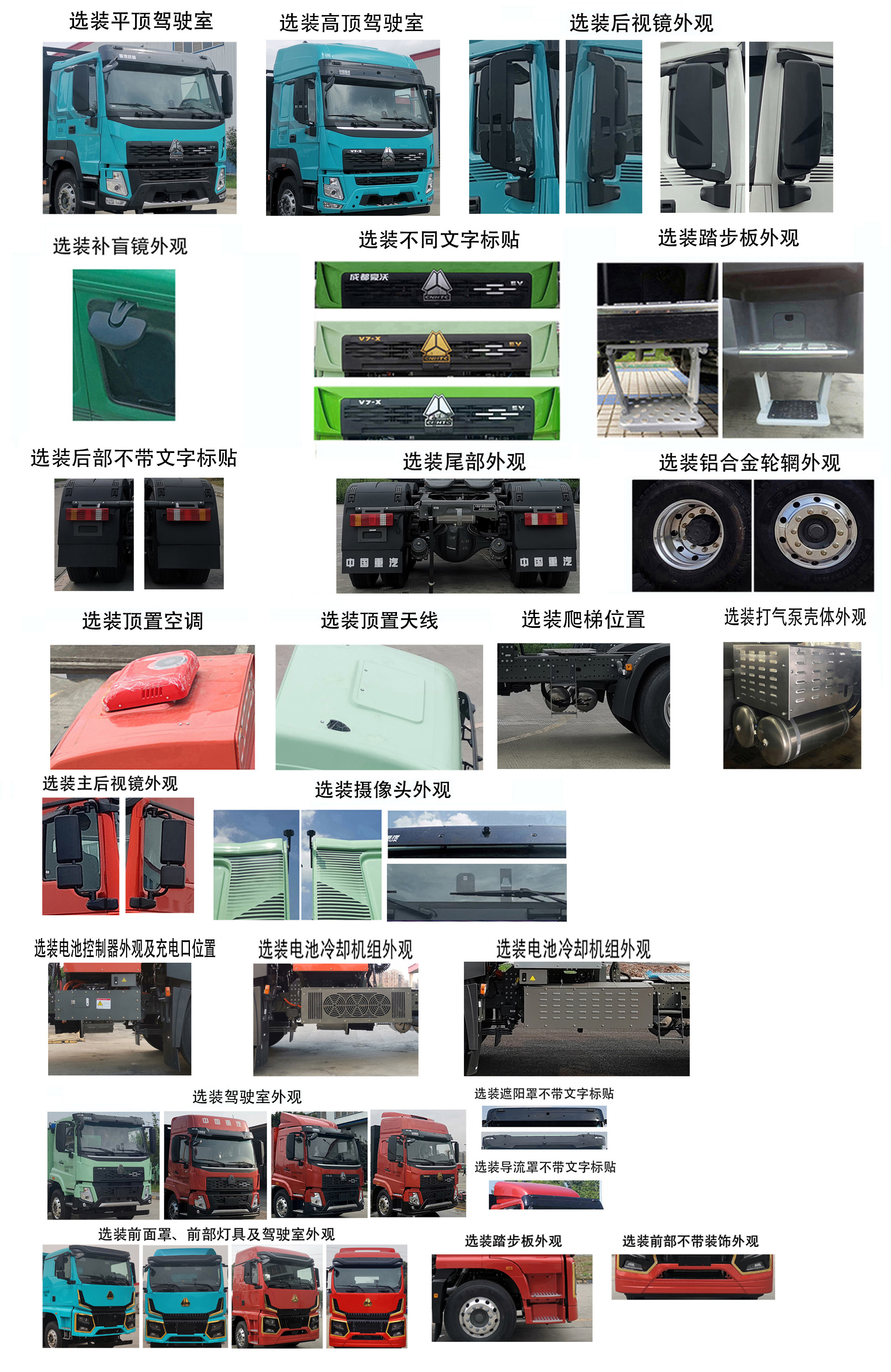 豪沃牌ZZ4251V3847Z1SEV换电式纯电动牵引汽车公告图片