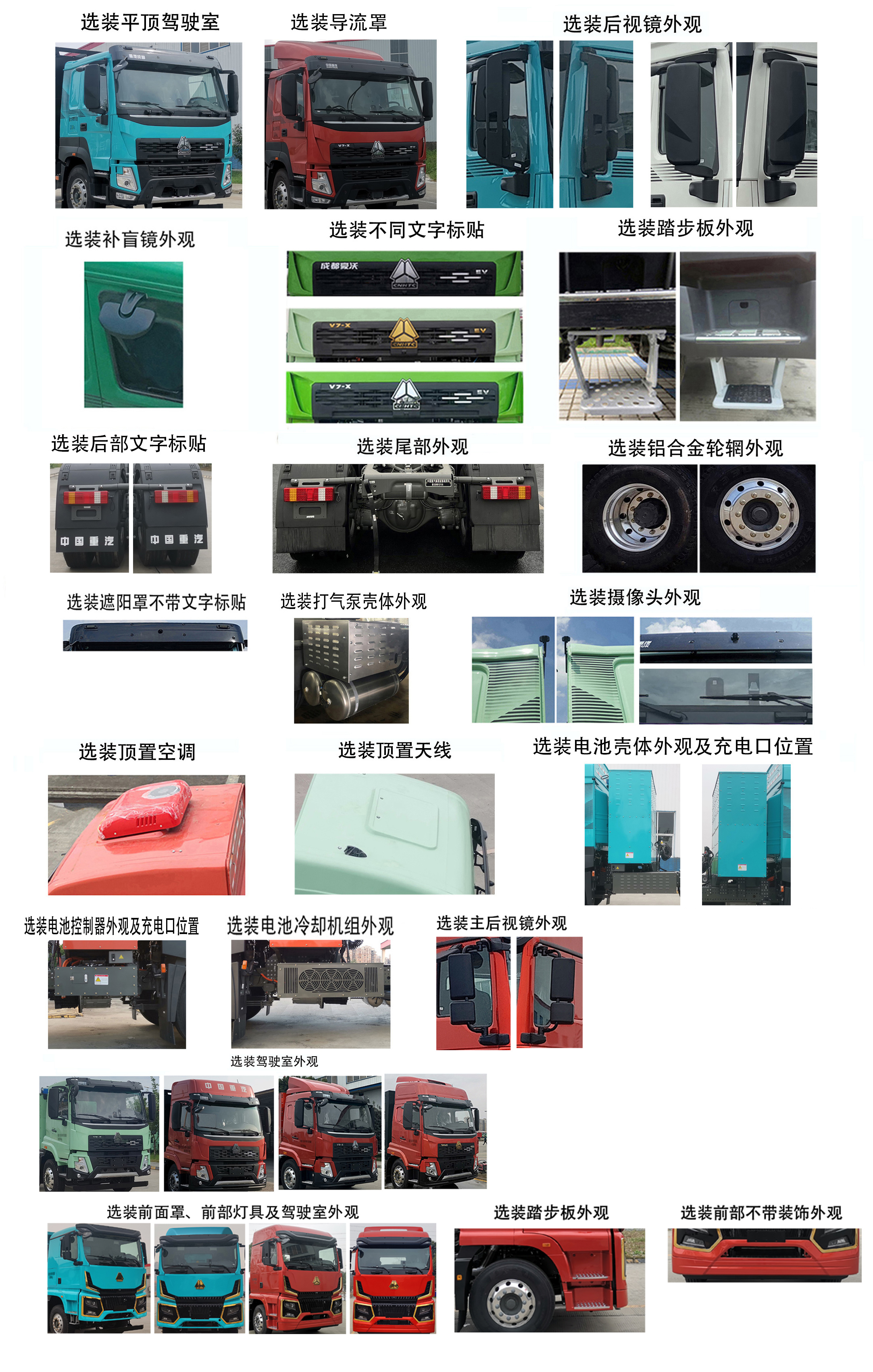 豪沃牌ZZ4254V3841Z12BEV纯电动牵引汽车公告图片