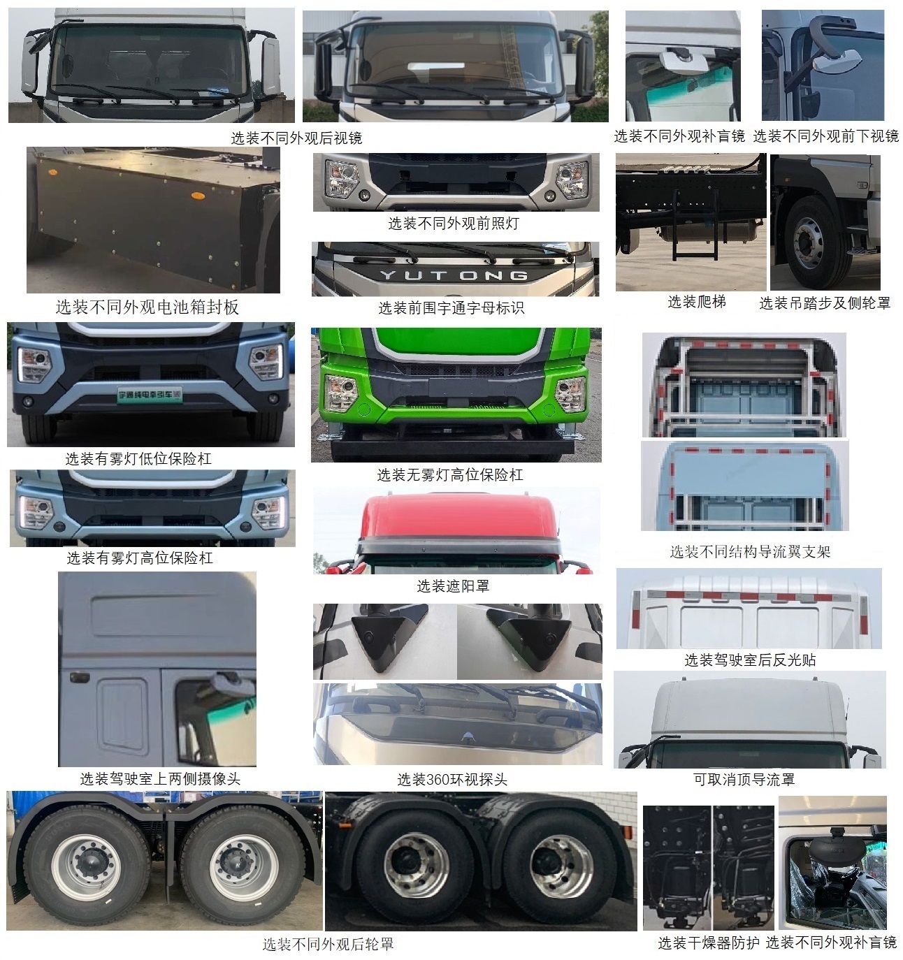 ZKH4252P4BEV4X 宇通牌680马力后双桥,后八轮纯电动纯电动半挂牵引车图片