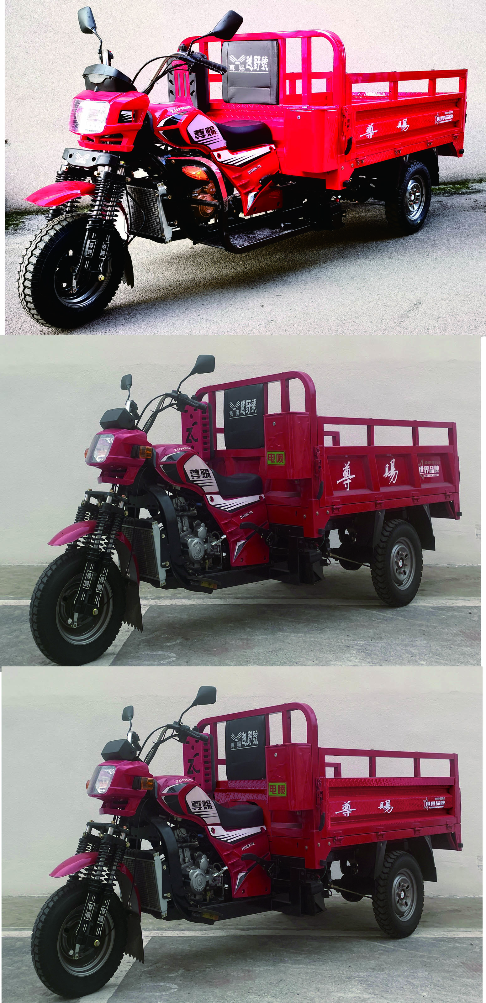 ZC150ZH-17A 尊赐牌149CC汽油前鼓式后鼓式正三轮摩托车图片