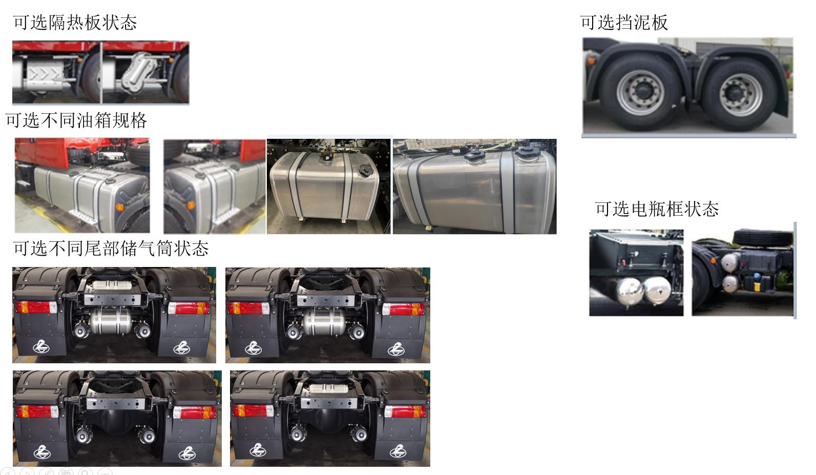 LZ4250T5DC3 乘龙牌480马力后双桥,后八轮柴油国六牵引汽车图片