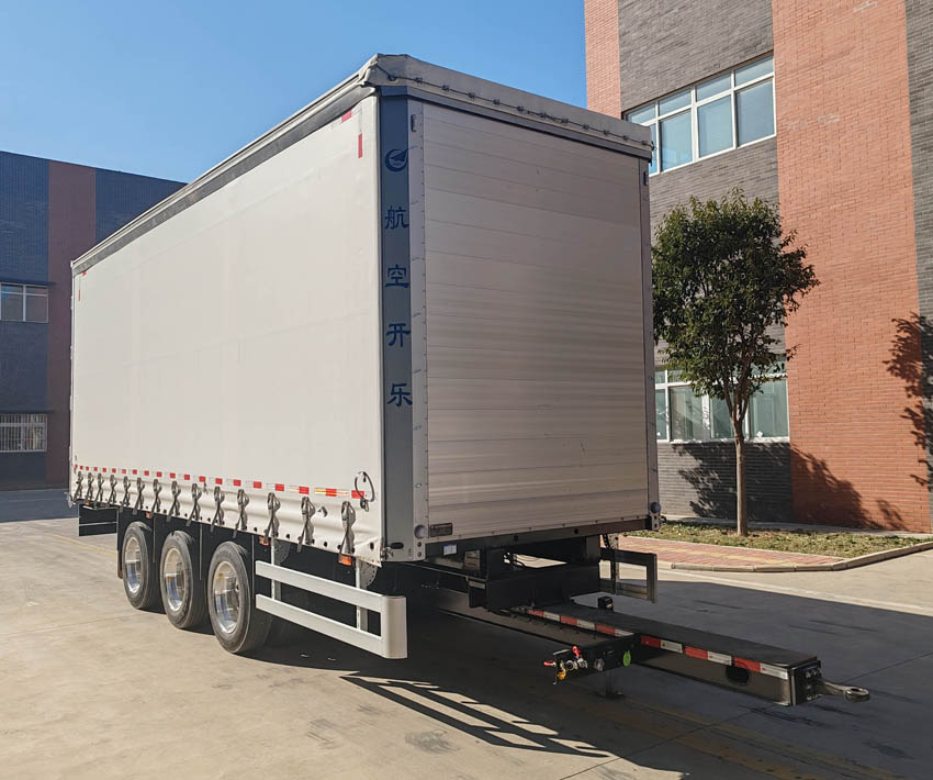 开乐牌10.2米18.7吨3轴厢式运输中置轴挂车(AKL9240XXYCL)