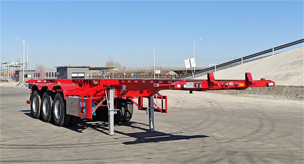 万辉牌11.5米32.4吨3轴集装箱运输半挂车(FST9360TJZ)