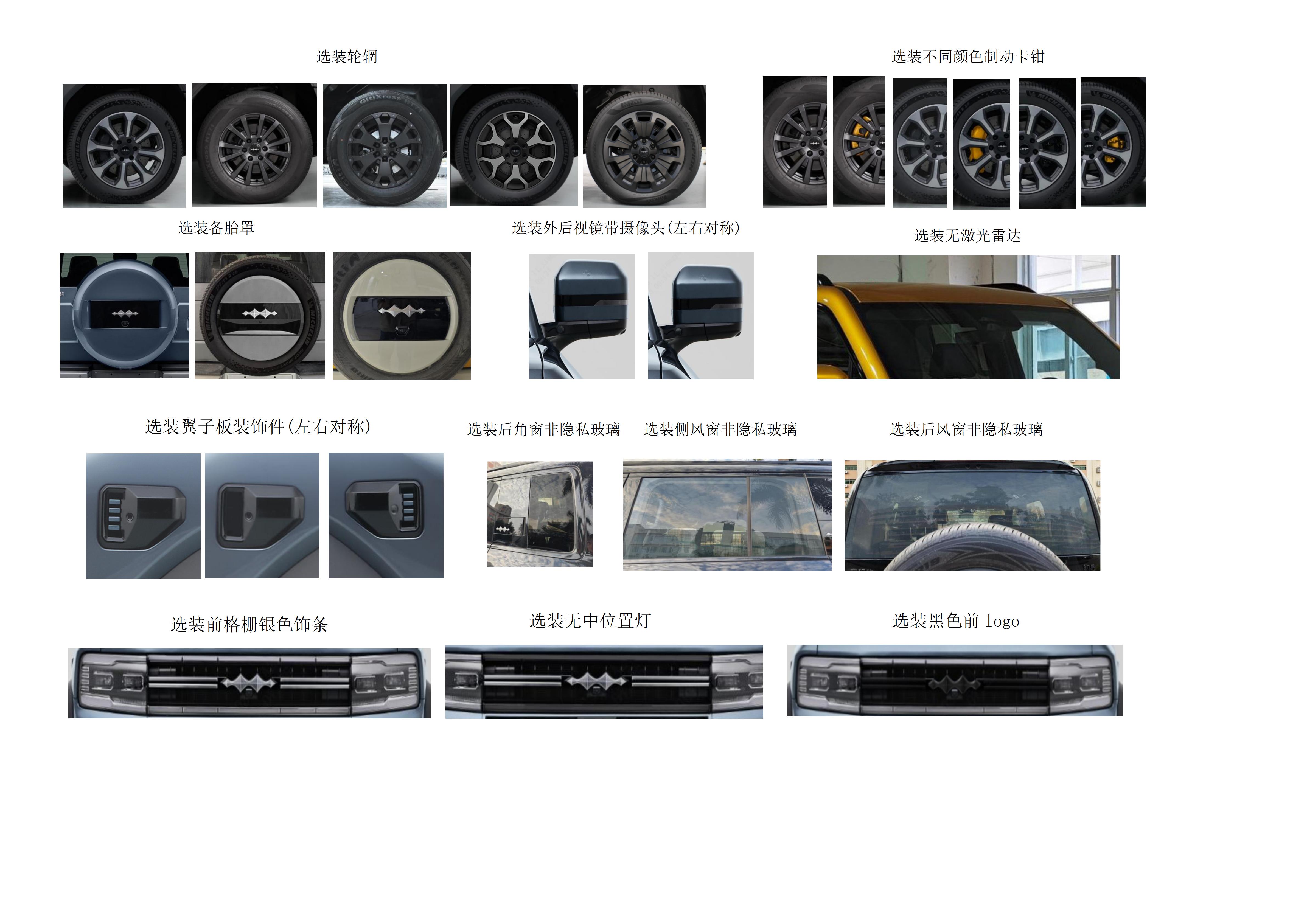 QCJ2030ST6HEV2 方程豹牌194马力单桥汽油/电混合动力国六插电式混合动力越野乘用车图片