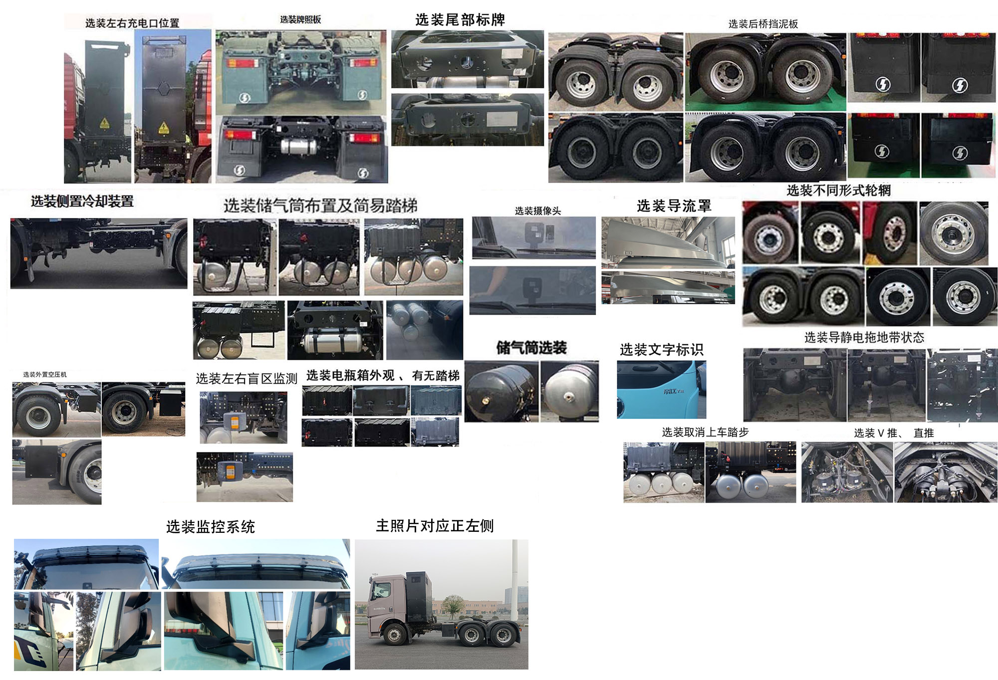 SX42575F4XBEVF2L 陕汽牌694马力后双桥,后八轮纯电动纯电动牵引汽车图片