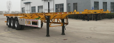鲁旭达牌13米34.4吨3轴集装箱运输半挂车(LZC9400TJZ)
