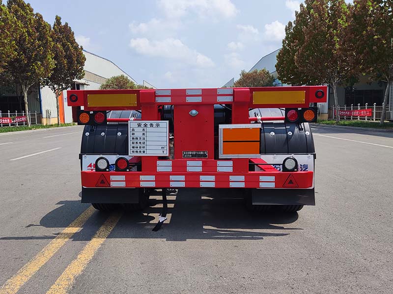 正康宏泰牌HHT9402TWY危险品罐箱骨架运输半挂车公告图片