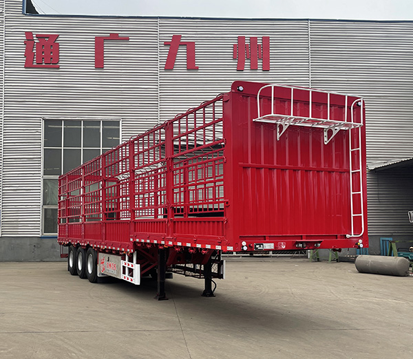 通广九州牌13米34.6吨3轴仓栅式运输半挂车(MJZ9409CLX)