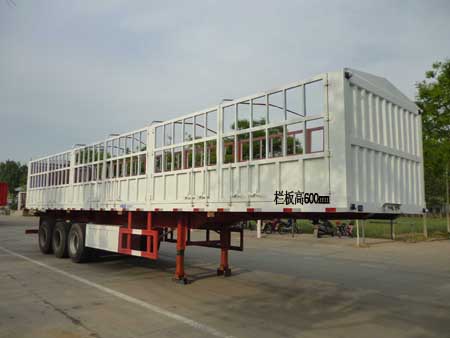 鑫铭宇牌13米33.5吨3轴仓栅式运输半挂车(LXH9400CCY)