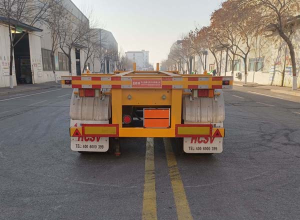 昌骅牌HCH9406TWY20危险品罐箱骨架运输半挂车公告图片