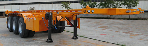 纳发祥牌11米35.4吨3轴集装箱运输半挂车(FMT9404TJZG)