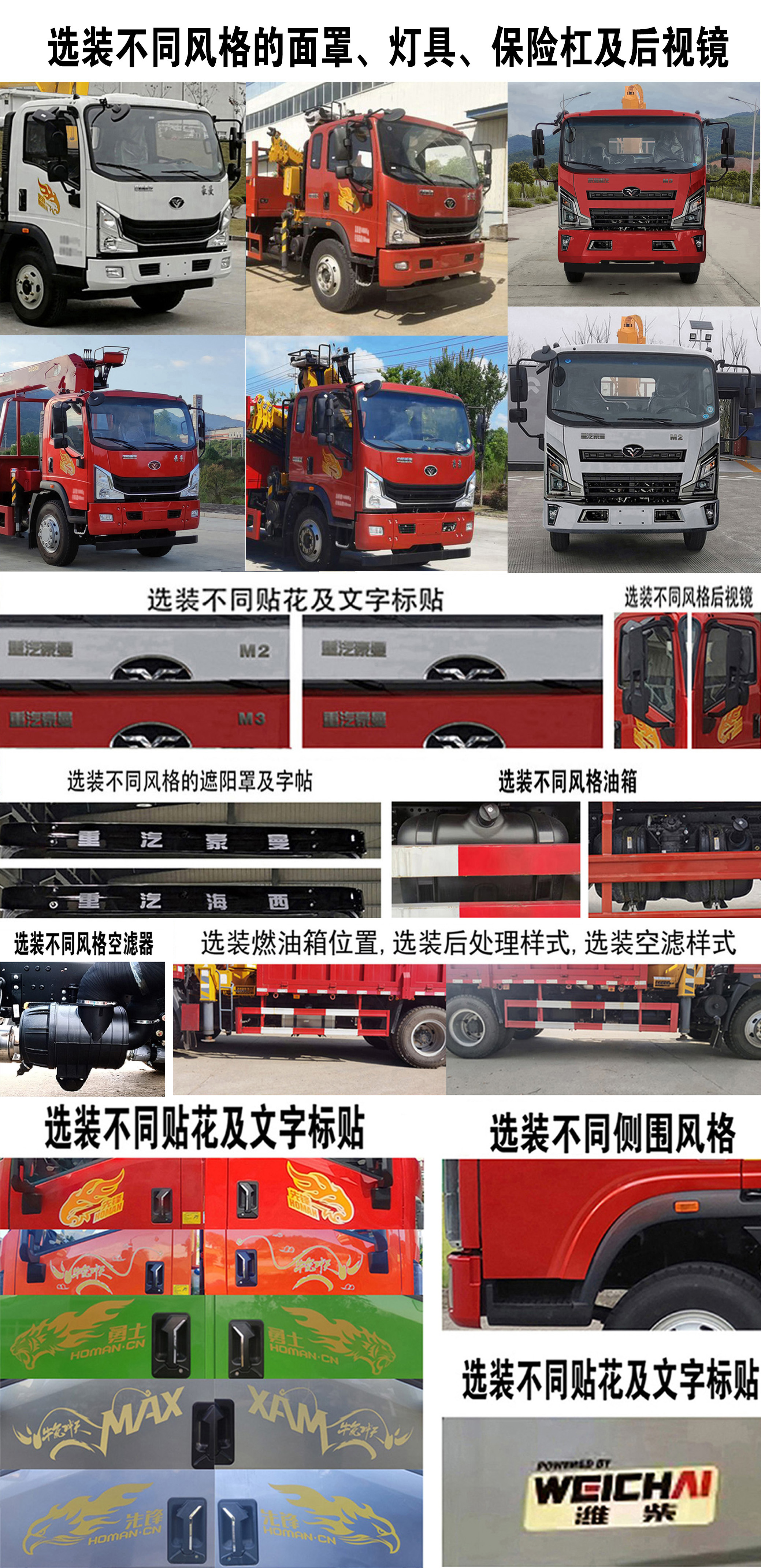 豪曼牌ZZ5148JSQG17FB0隨車起重運(yùn)輸車公告圖片