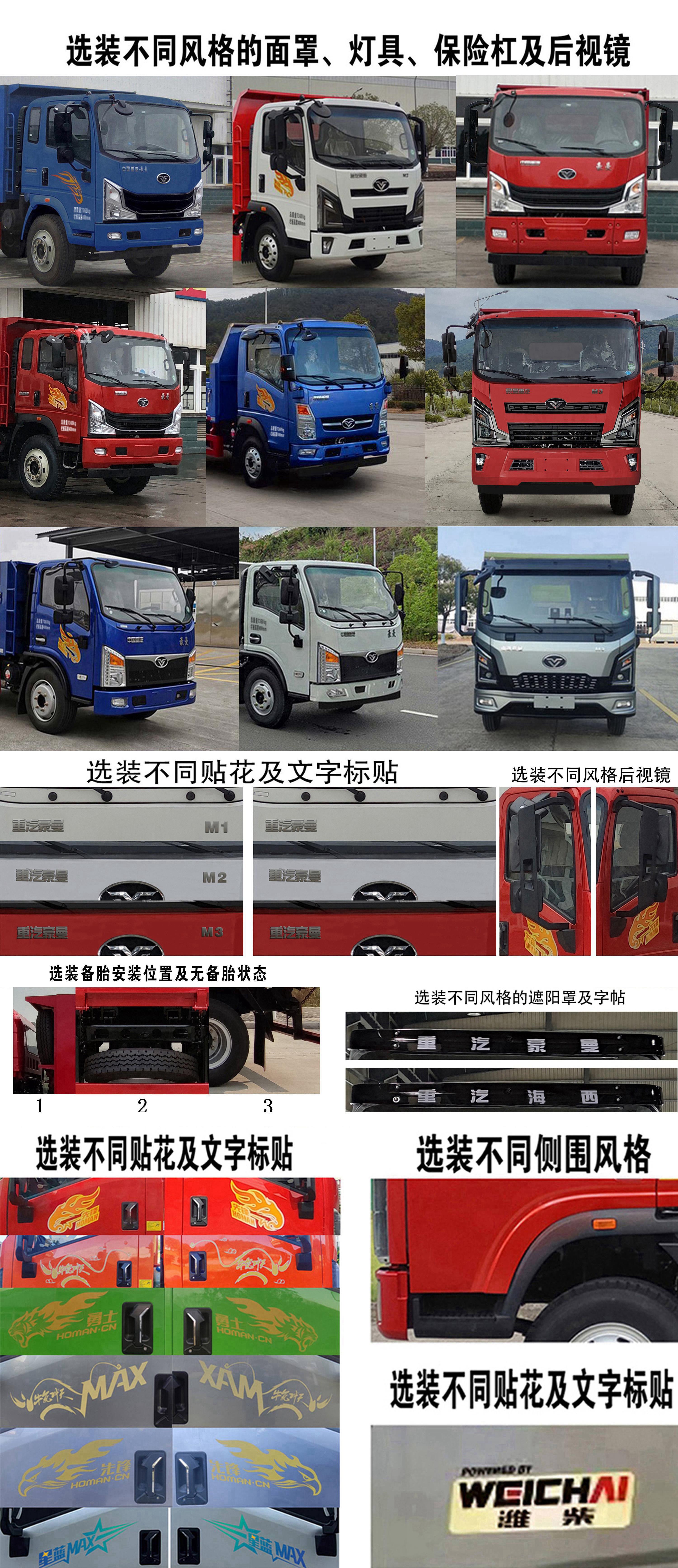 豪曼牌ZZ3078F17FB0自卸汽车公告图片