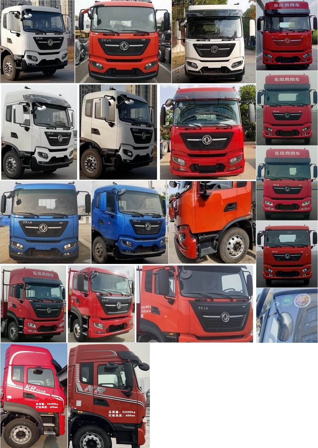 DFH1260E 东风牌299马力前四后四(小三轴)柴油9.8米国六载货汽车图片
