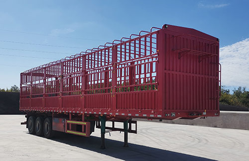 鑫铭宇牌13米33.7吨3轴仓栅式运输半挂车(LXH9402CCY)