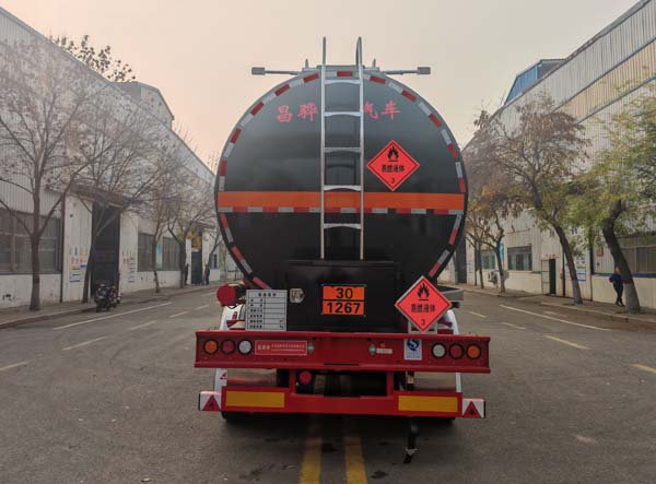 昌骅牌HCH9407GRY39易燃液体罐式运输半挂车公告图片