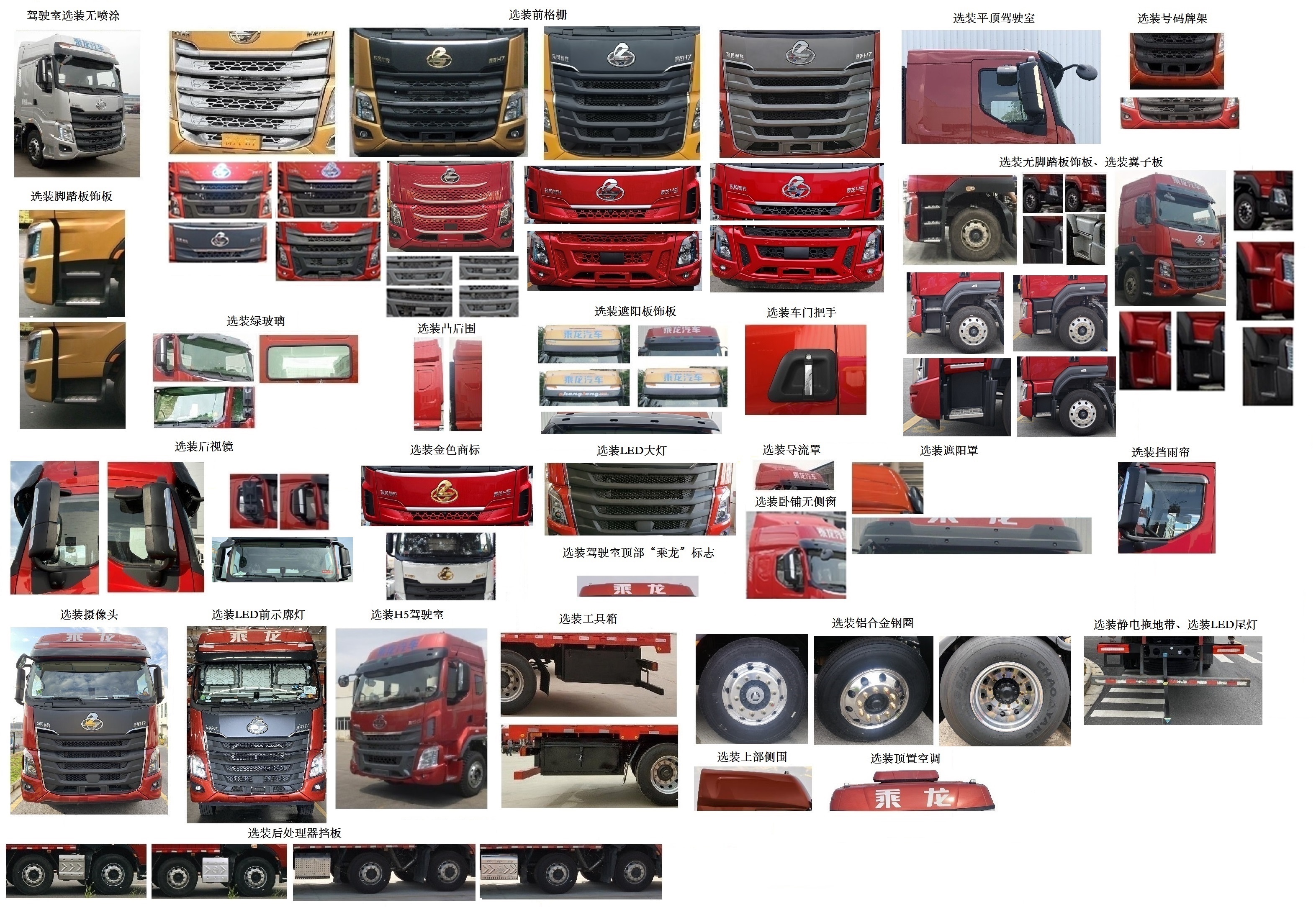 乘龍牌LZ5311CCYH7EC1倉柵式運(yùn)輸車公告圖片