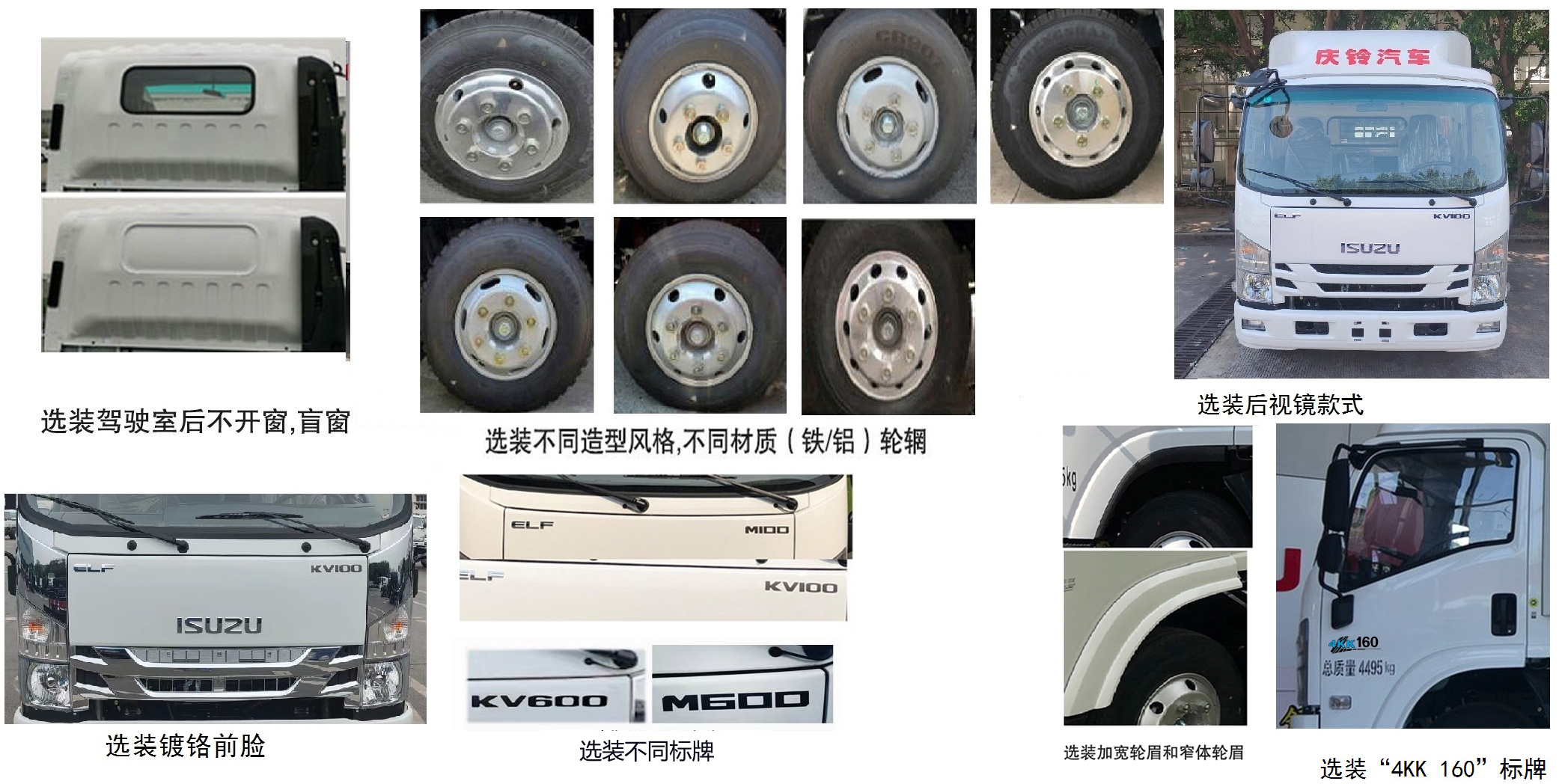 QL1043MVHA1 五十铃牌120马力单桥柴油4.2米国六载货汽车图片